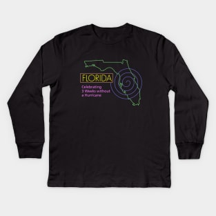 Florida Hurricane Ian Kids Long Sleeve T-Shirt